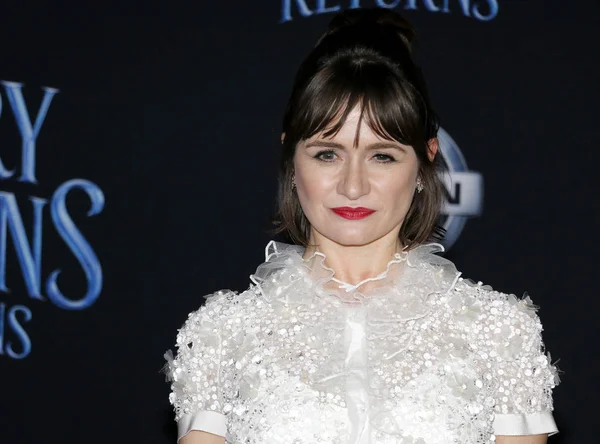 Actriz Emily Mortimer Estreno Mundial Mary Poppins Returns Disney Celebrado —  Fotos de Stock