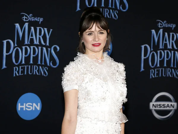 Actress Emily Mortimer World Premiere Disney Mary Poppins Returns Held — Stock Photo, Image
