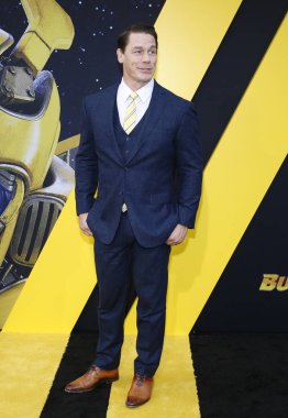aktör John Cena 'Bumblebee Tcl Çin Tiyatro IMAX Hollywood, ABD, 9 Aralık 2018 düzenlenen' Dünya galasında.