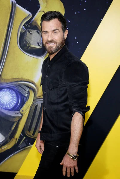 Actor Justin Theroux World Premiere Bumblebee Held Tcl Chinese Theatre — Stock Photo, Image