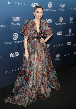 5 Ocak 2019 Los Angeles, ABD özel mekan Lily Collins Elysium sanat'ın 12 yıllık cennet şenlikte düzenlenen.
