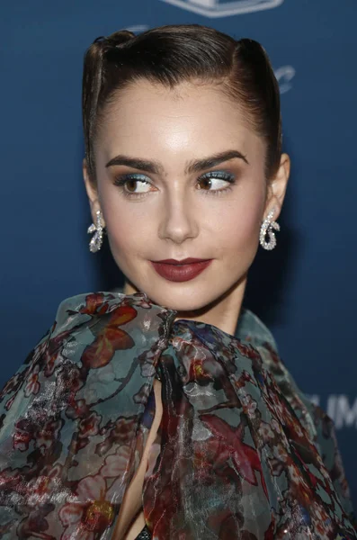 Lily Collins Art Elysium 12Th Annual Heaven Celebration Held Private — Stock Photo, Image