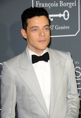 Rami Malek, 24 yıllık Critics'Choice Awards Santa Monica, ABD Barker Hangar 13 Ocak 2019 düzenlenen.