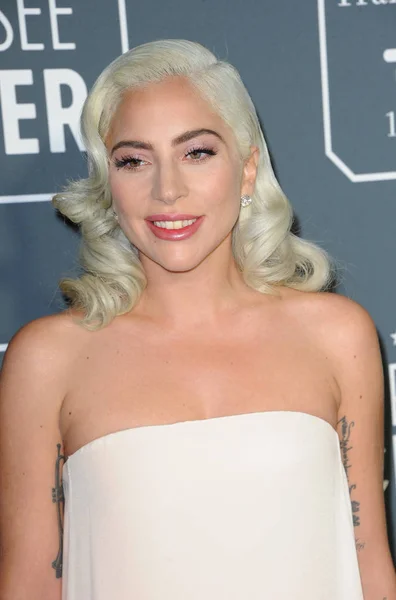 Lady Gaga Yıllık Critics Choice Awards Santa Monica Abd Barker — Stok fotoğraf