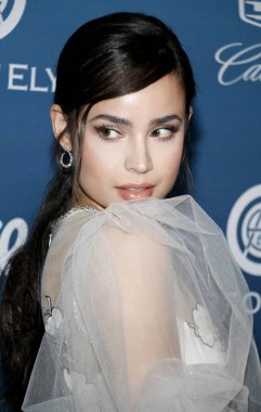 actress Sofia Carson at the Art Of Elysium's 12th Annual Heaven Celebration held at the Private Venue in Los Angeles, USA on January 5, 2019.