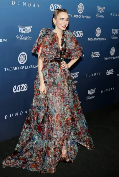 5 Ocak 2019 Los Angeles, ABD özel mekan aktris Lily Collins Elysium sanat'ın 12 yıllık cennet şenlikte düzenlenen.