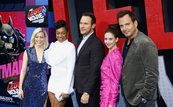 Alison Brie Elizabeth Banks Arnett Chris Pratt Tiffany Haddish Estréia — Fotografia de Stock