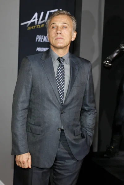 Christoph Waltz Los Angeles Premiären Alita Battle Angel Hölls Regency — Stockfoto