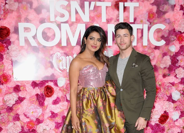 Nick Jonas Priyanka Chopra Los Angeles Premiere Isn Romantic Held — Stock Photo, Image