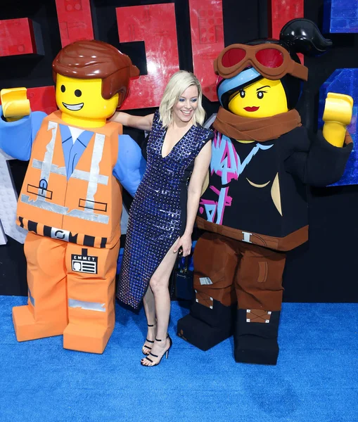 Actrice Elizabeth Banks Lors Première Los Angeles Lego Movie Second — Photo