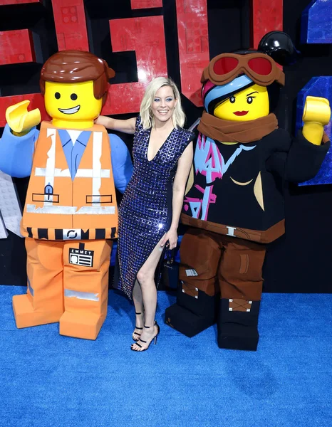 Atriz Elizabeth Banks Estréia Los Angeles Lego Movie Second Part — Fotografia de Stock