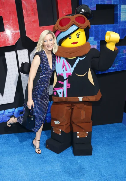 Actrice Elizabeth Banks Lors Première Los Angeles Lego Movie Second — Photo