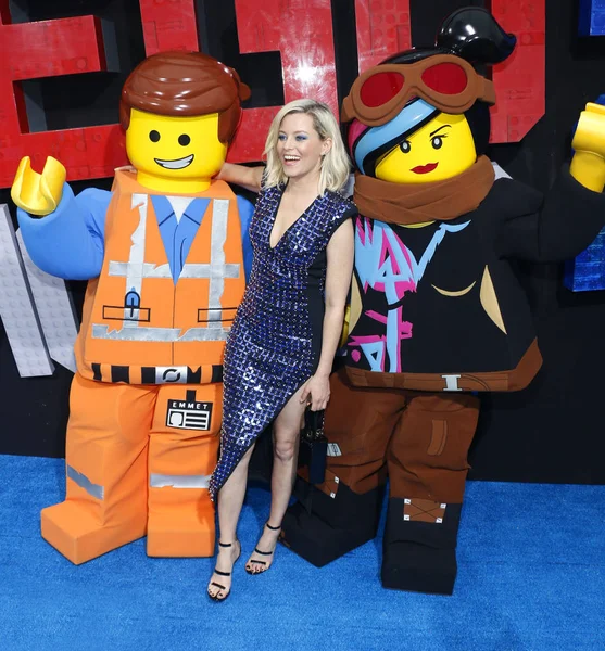 Actrice Elizabeth Banks Lors Première Los Angeles Lego Movie Second — Photo