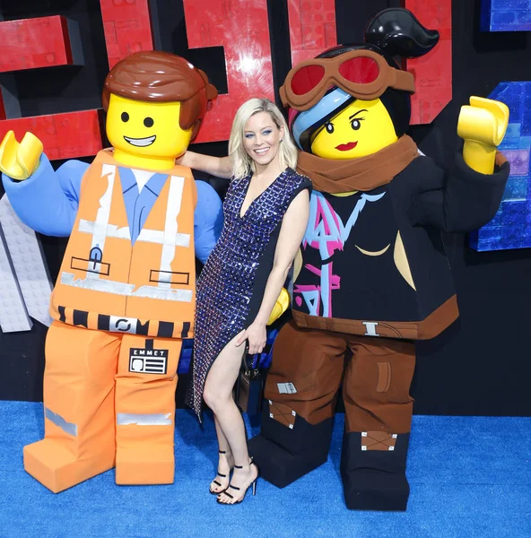 Actrice Elizabeth Banks Lors Première Los Angeles Lego Movie Second — Photo