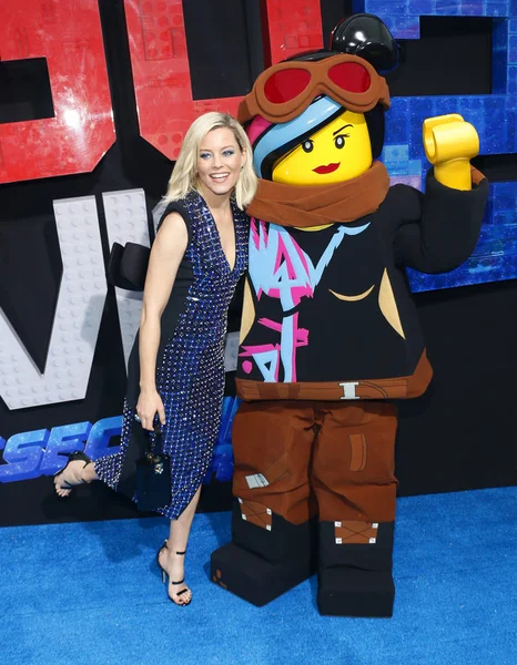 Actrice Elizabeth Banks Lors Première Los Angeles Lego Movie Second — Photo