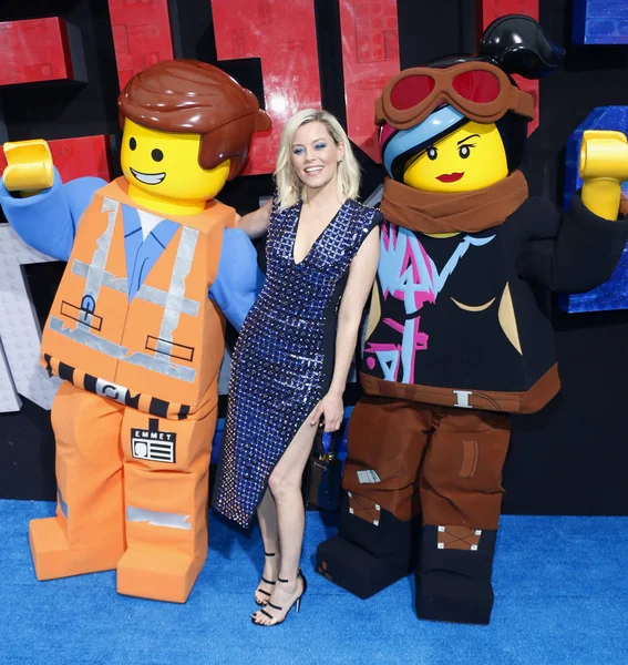 Actrice Elizabeth Banks Lors Première Los Angeles Lego Movie Second — Photo