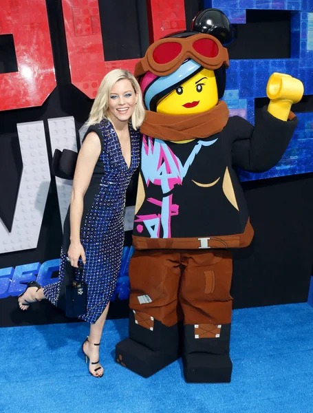 Attrice Elizabeth Banks Alla Prima Los Angeles Lego Movie Second — Foto Stock