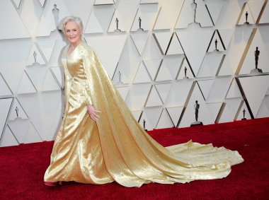 24 Şubat 2019 Hollywood ve Highland Los Angeles, ABD Glenn Close 91 yıllık Akademi Ödülleri'nde düzenlenen.