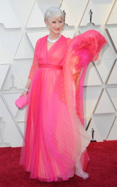 24 Şubat 2019 Hollywood ve Highland Los Angeles, ABD Helen Mirren 91 yıllık Akademi Ödülleri'nde düzenlenen.