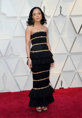 24 Şubat 2019 Hollywood ve Highland Los Angeles, ABD Tessa Thompson 91 yıllık Akademi Ödülleri'nde düzenlenen.