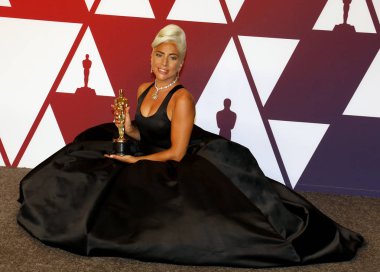 Lady Gaga, 91 yıllık Akademi Ödülleri - Kazananlar Oda Hollywood ve Highland Los Angeles, ABD 24 Şubat 2019 düzenlenen.