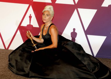 Lady Gaga, 91 yıllık Akademi Ödülleri - Kazananlar Oda Hollywood ve Highland Los Angeles, ABD 24 Şubat 2019 düzenlenen.