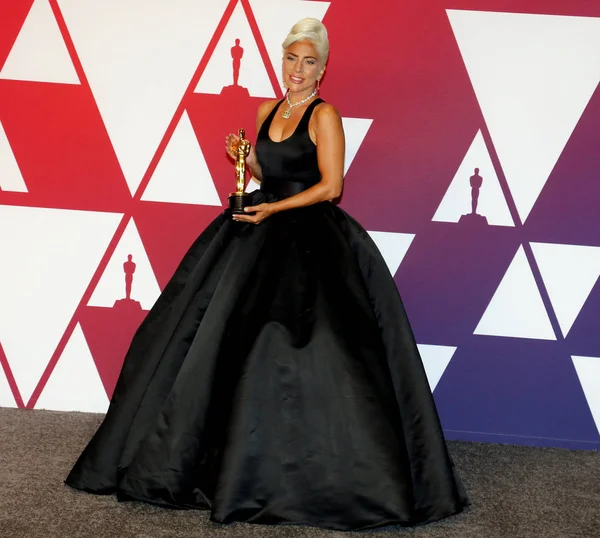Lady Gaga Wręczenia Nagród Akademii Zwycięzcy Pokoju Odbyła Się Hollywood — Zdjęcie stockowe