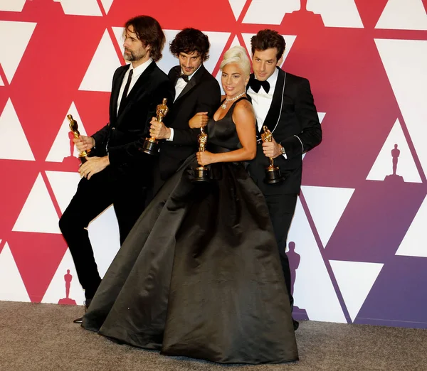 Andrew Wyatt Anthony Rossomando Lady Gaga Mark Ronson Wręczenia Nagród — Zdjęcie stockowe