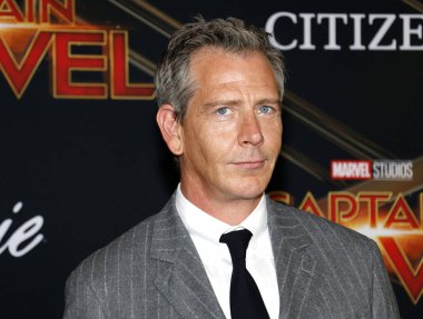 4 Mart 2019 Hollywood, ABD El Capitan tiyatroda aktör Ben Mendelsohn 'Kaptan Marvel' Dünya galasında düzenlenen.
