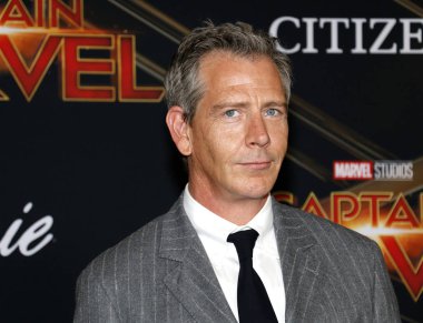 4 Mart 2019 Hollywood, ABD El Capitan tiyatroda aktör Ben Mendelsohn 'Kaptan Marvel' Dünya galasında düzenlenen.