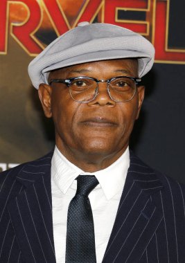 4 Mart 2019 Hollywood, ABD El Capitan tiyatroda aktör Samuel L. Jackson 'Kaptan Marvel' Dünya galasında düzenlenen.