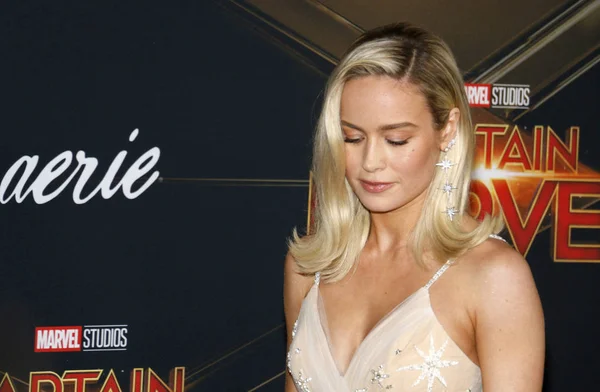 Actriz Brie Larson Estreno Mundial Captain Marvel Celebrado Teatro Capitan — Foto de Stock