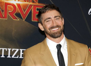 4 Mart 2019 Hollywood, ABD El Capitan tiyatroda aktör Lee Pace 'Kaptan Marvel' Dünya galasında düzenlenen.