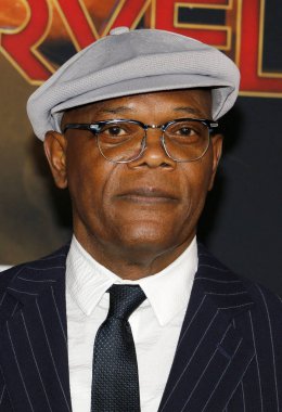 4 Mart 2019 Hollywood, ABD El Capitan tiyatroda aktör Samuel L. Jackson 'Kaptan Marvel' Dünya galasında düzenlenen.