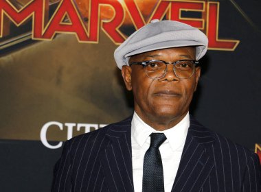 4 Mart 2019 Hollywood, ABD El Capitan tiyatroda aktör Samuel L. Jackson 'Kaptan Marvel' Dünya galasında düzenlenen.
