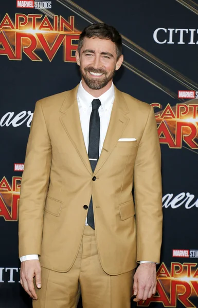 Actor Lee Pace Estreno Mundial Captain Marvel Celebrado Teatro Capitan — Foto de Stock