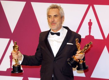 Alfonso Cuaron 91 yıllık Akademi Ödülleri - basın odası Loews Hotel Hollywood, ABD'de 24 Şubat 2019 düzenlenen.