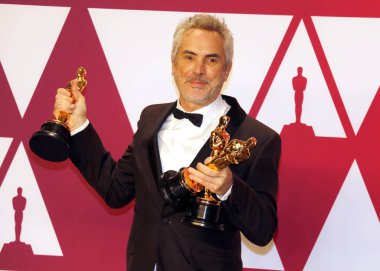 Alfonso Cuaron 91 yıllık Akademi Ödülleri - basın odası Loews Hotel Hollywood, ABD'de 24 Şubat 2019 düzenlenen.