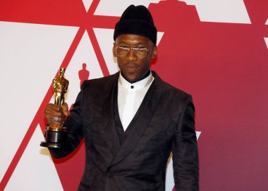 Mahershala Ali 91 yıllık Akademi Ödülleri - basın odası Loews Hotel Hollywood, ABD'de 24 Şubat 2019 düzenlenen.