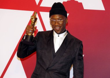 Mahershala Ali 91 yıllık Akademi Ödülleri - basın odası Loews Hotel Hollywood, ABD'de 24 Şubat 2019 düzenlenen.
