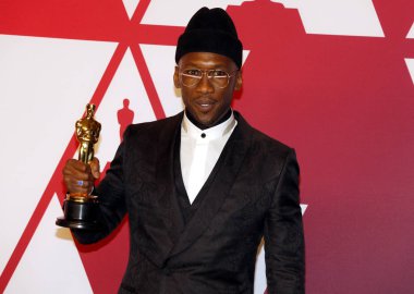 Mahershala Ali 91 yıllık Akademi Ödülleri - basın odası Loews Hotel Hollywood, ABD'de 24 Şubat 2019 düzenlenen.