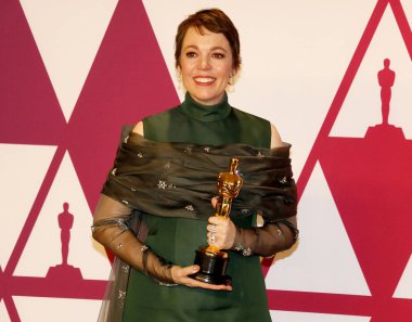Olivia Colman 91 yıllık Akademi Ödülleri - basın odası Loews Hotel Hollywood, ABD'de 24 Şubat 2019 düzenlenen.