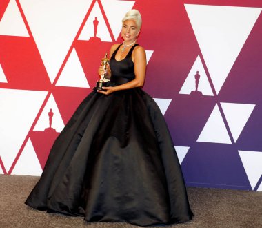Lady Gaga 91 yıllık Akademi Ödülleri - basın odası Loews Hotel Hollywood, ABD'de 24 Şubat 2019 düzenlenen.