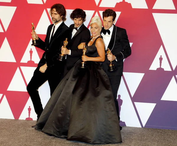 Andrew Wyatt Anthony Rossomando Lady Gaga Mark Ronson Wręczenia Nagród — Zdjęcie stockowe