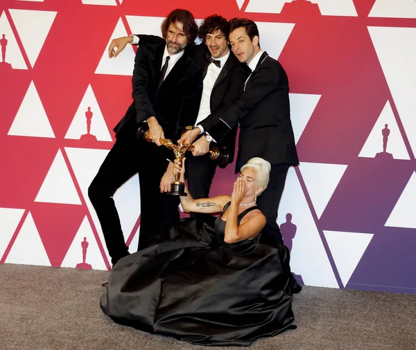 Andrew Wyatt, Anthony Rossomando, Lady Gaga ve Mark Ronson, 91 yıllık Akademi Ödülleri - basın odası Loews Hotel Hollywood, ABD'de 24 Şubat 2019 düzenlenen.