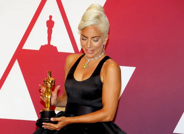 Lady Gaga Los 91St Annual Academy Awards Sala Prensa Celebrada — Foto de Stock