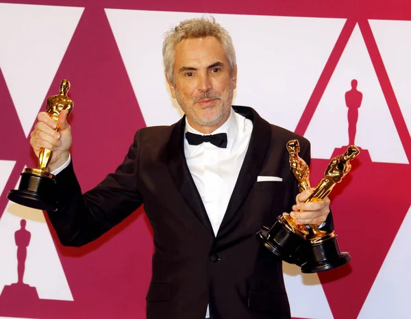 Alfonso Cuaron 91 yıllık Akademi Ödülleri - basın odası Loews Hotel Hollywood, ABD'de 24 Şubat 2019 düzenlenen.