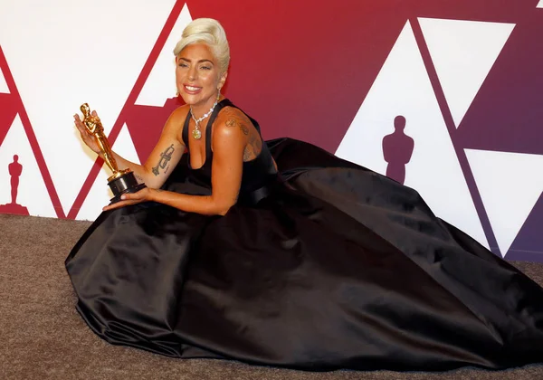 Lady Gaga Yıllık Akademi Ödülleri Basın Odası Loews Hotel Hollywood — Stok fotoğraf