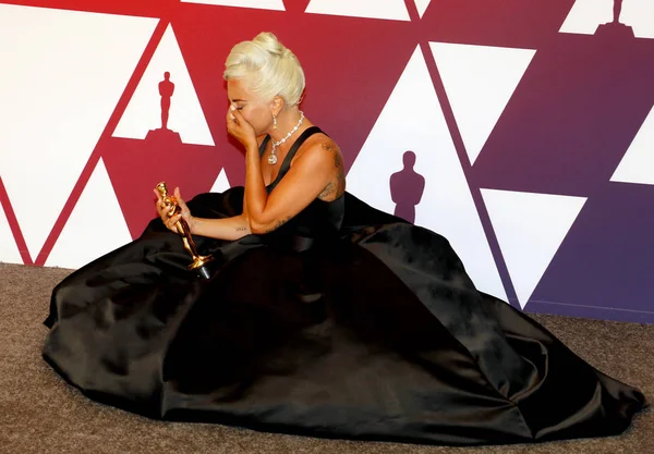 Lady Gaga Roczne Akademii Filmowej Press Room Która Odbyła Się — Zdjęcie stockowe