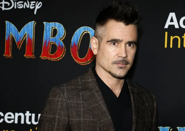 Actor Colin Farrell Estreno Mundial Dumbo Celebrado Teatro Capitan Hollywood — Foto de Stock